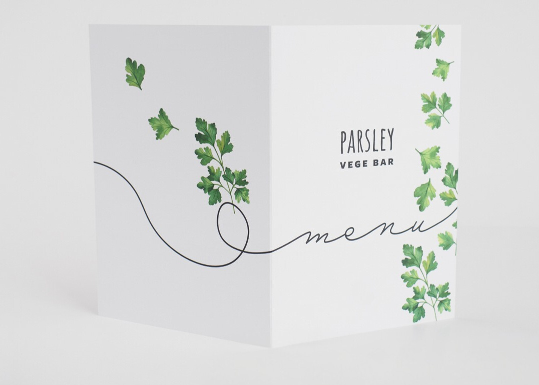 Karty menu składane